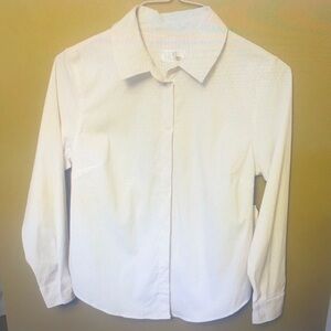Classic White Button-Up Shirt